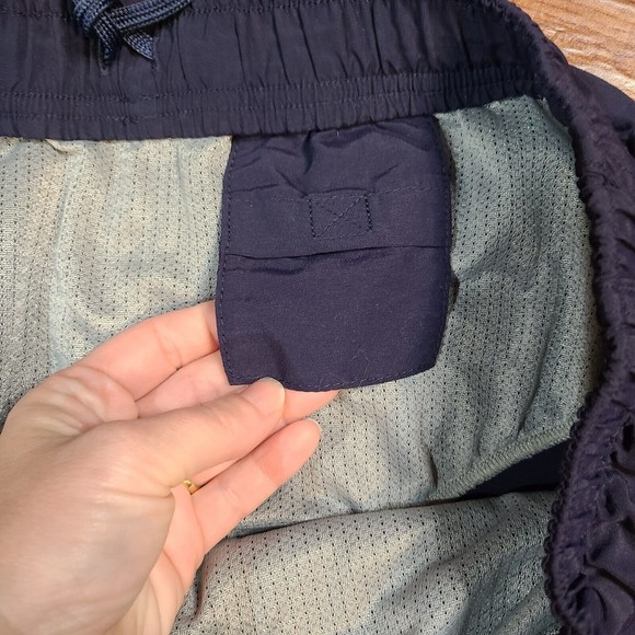 LL Bean Sports Shorts Medium Blue Swim Trunks Suit Logo Beach Basic Pockets Hike - Picture 6 of 14